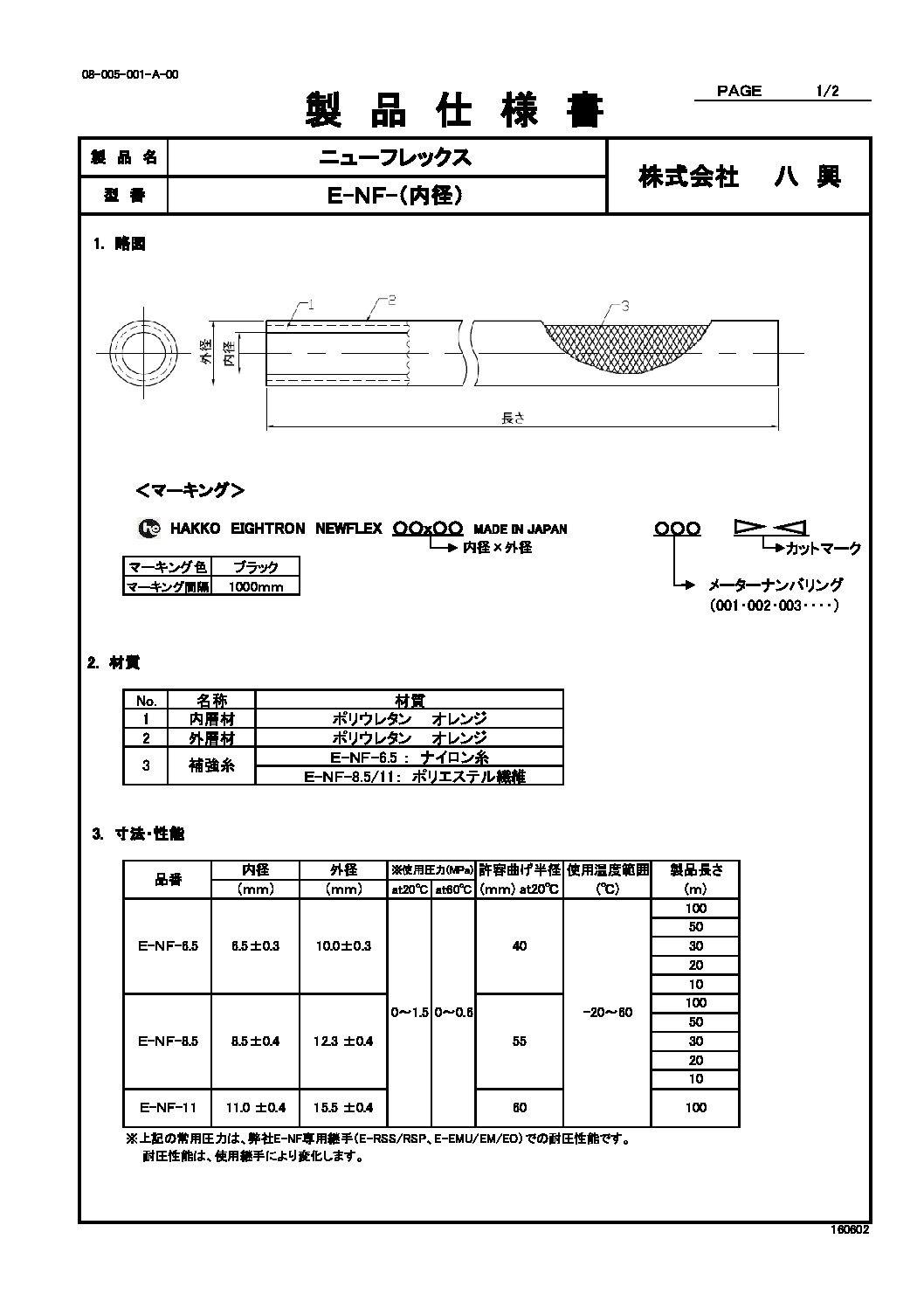 ニューフレックス E-NF | 株式会社 八興 製品サイト