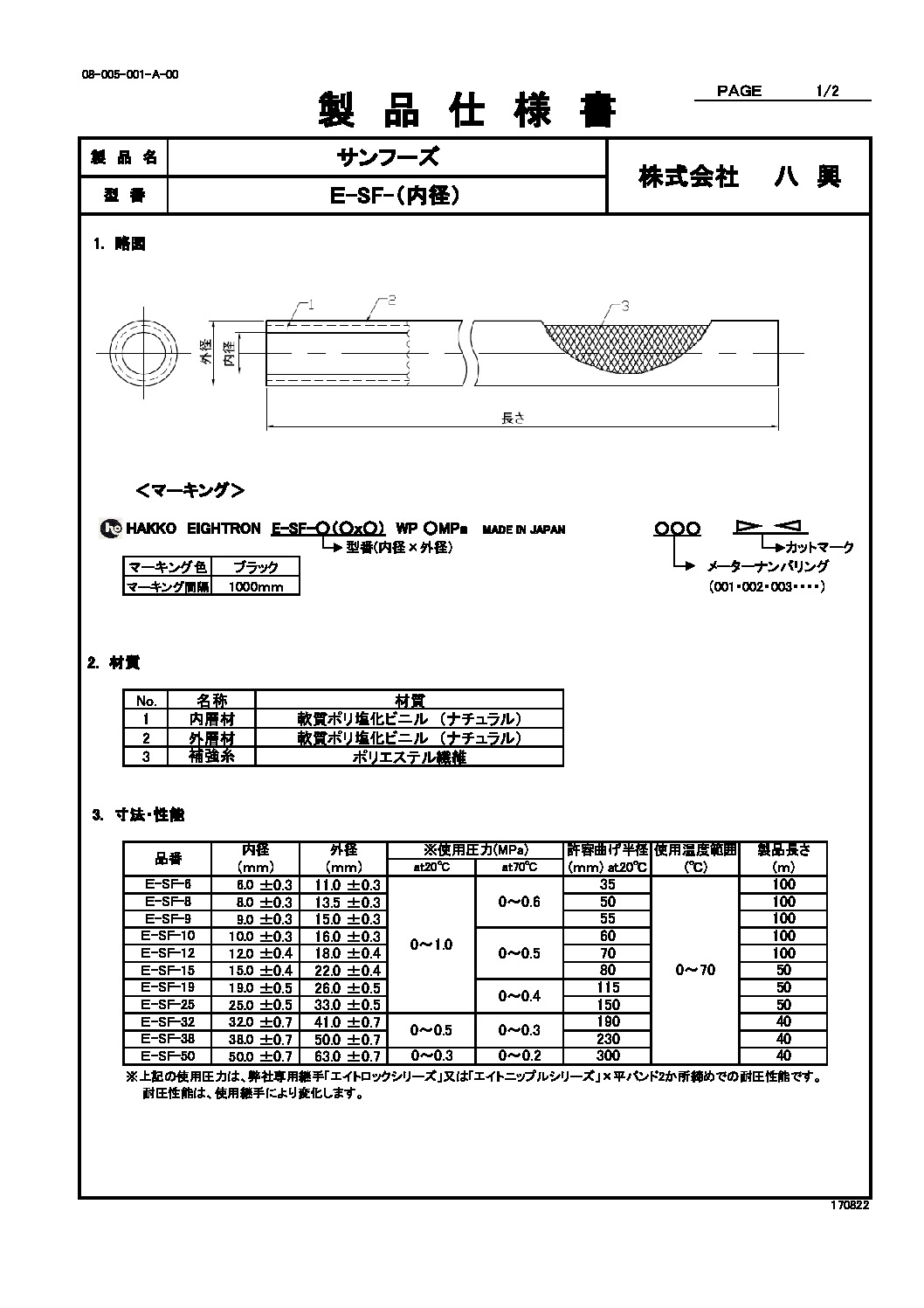 サンフーズ E-SF | 株式会社 八興 製品サイト
