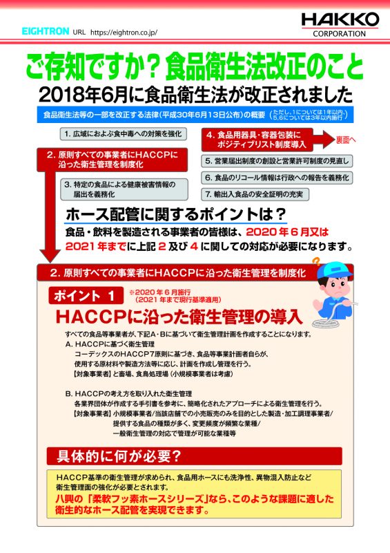 食品衛生法改正 リーフレット